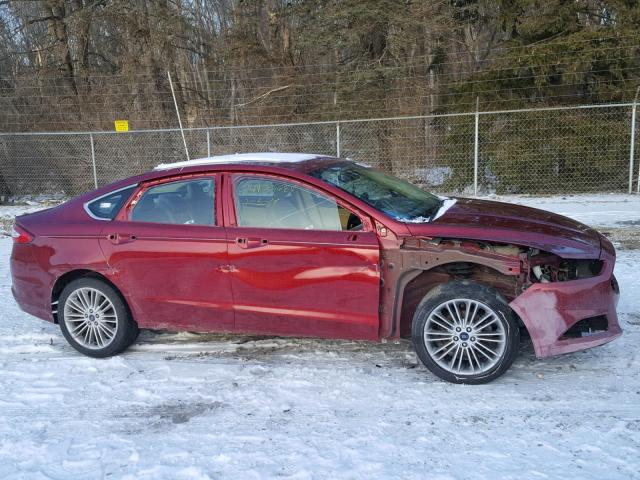 3FA6P0HD2ER199918 - 2014 FORD FUSION SE RED photo 9