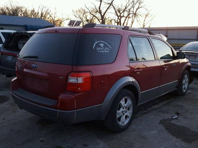 1FMZK02125GA28822 - 2005 FORD FREESTYLE RED photo 4