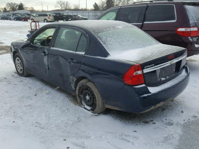 1G1ZS51F76F266258 - 2006 CHEVROLET MALIBU LS BLUE photo 3