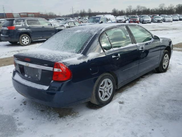 1G1ZS51F76F266258 - 2006 CHEVROLET MALIBU LS BLUE photo 4