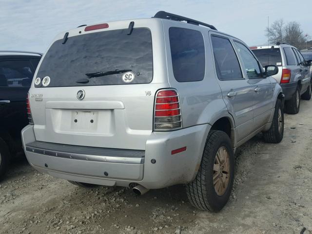 4M2CU87197KJ11444 - 2007 MERCURY MARINER PR SILVER photo 4