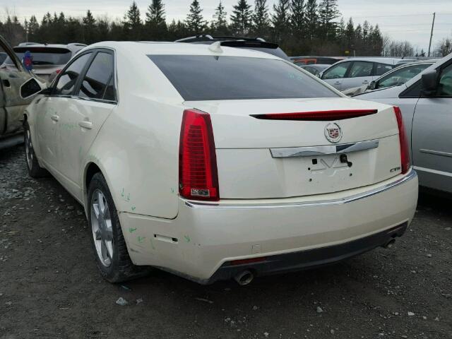 1G6DF577890131015 - 2009 CADILLAC CTS WHITE photo 3