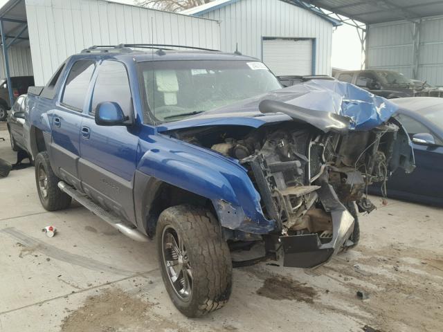 3GNEK13T03G306344 - 2003 CHEVROLET AVALANCHE BLUE photo 1