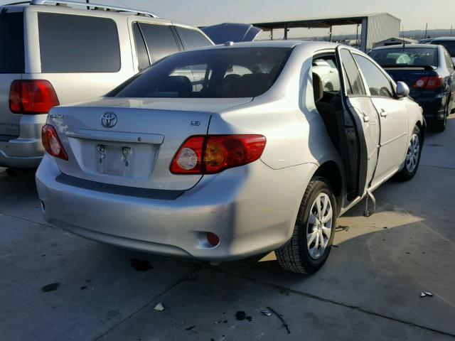 1NXBU4EE4AZ366672 - 2010 TOYOTA COROLLA BA GRAY photo 4