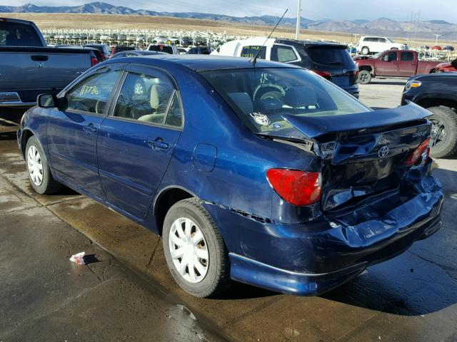 1NXBR30E05Z489295 - 2005 TOYOTA COROLLA CE BLUE photo 3