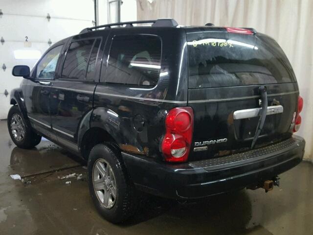 1D4HB58D65F583232 - 2005 DODGE DURANGO LI BLACK photo 3