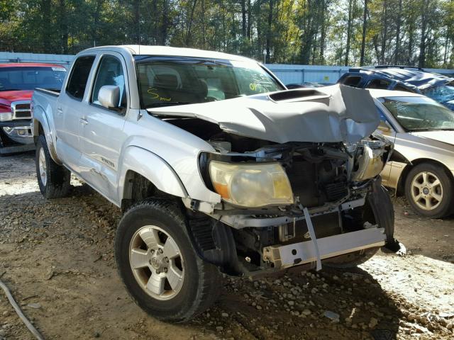 3TMJU62N95M006937 - 2005 TOYOTA TACOMA DOU SILVER photo 1