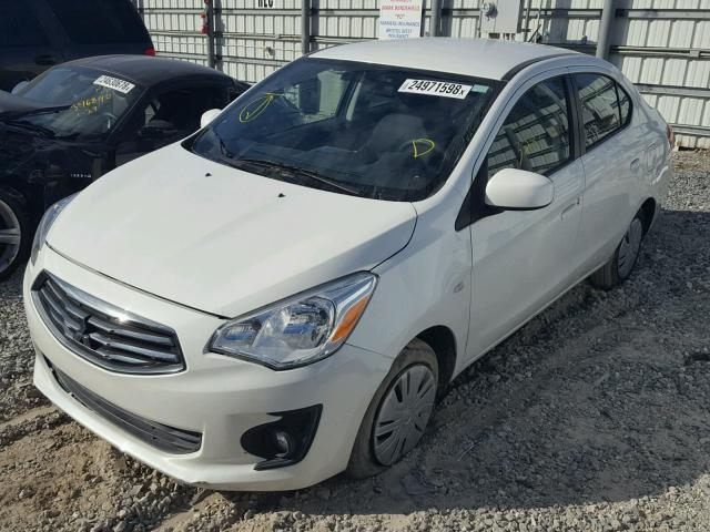 ML32F3FJ6HH003574 - 2017 MITSUBISHI MIRAGE G4 WHITE photo 2