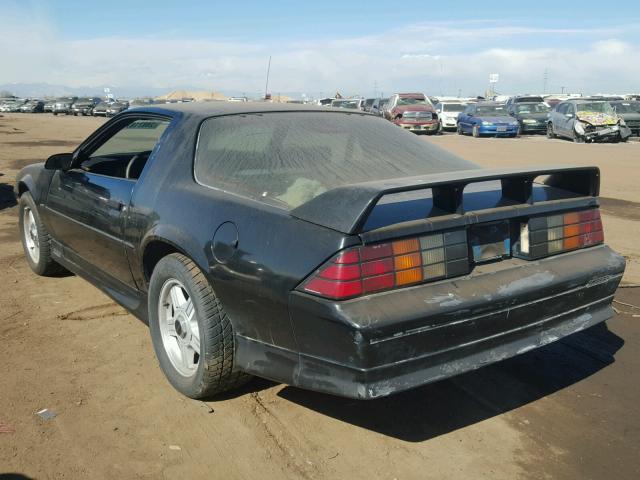 1G1FP2387ML131135 - 1991 CHEVROLET CAMARO Z28 BLACK photo 3