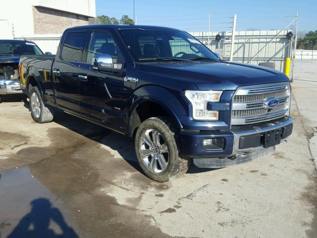 1FTFW1EG9FFA31595 - 2015 FORD F150 SUPER BLUE photo 1