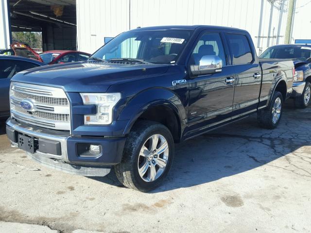 1FTFW1EG9FFA31595 - 2015 FORD F150 SUPER BLUE photo 2