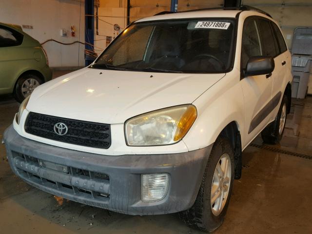 JTEHH20V010048369 - 2001 TOYOTA RAV4 WHITE photo 2