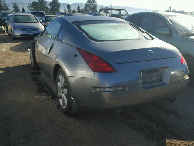 JN1AZ34D45M604808 - 2005 NISSAN 350Z COUPE GRAY photo 3