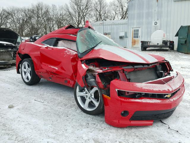 2G1FF1E39F9299609 - 2015 CHEVROLET CAMARO LT RED photo 1