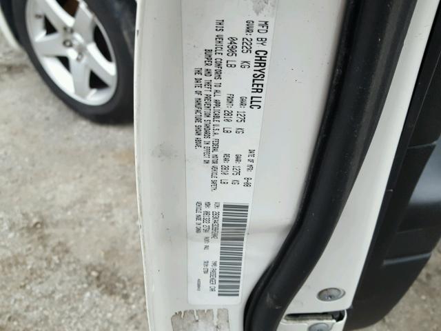 2B3KA43D99H520042 - 2009 DODGE CHARGER WHITE photo 10