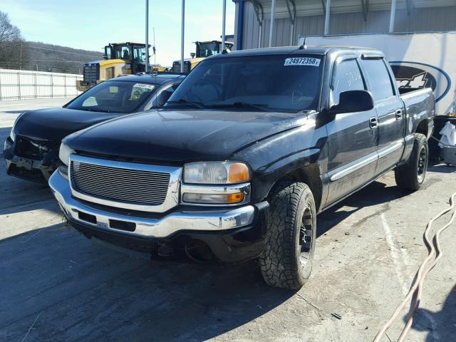 2GTEK13T051146406 - 2005 GMC NEW SIERRA BLACK photo 2