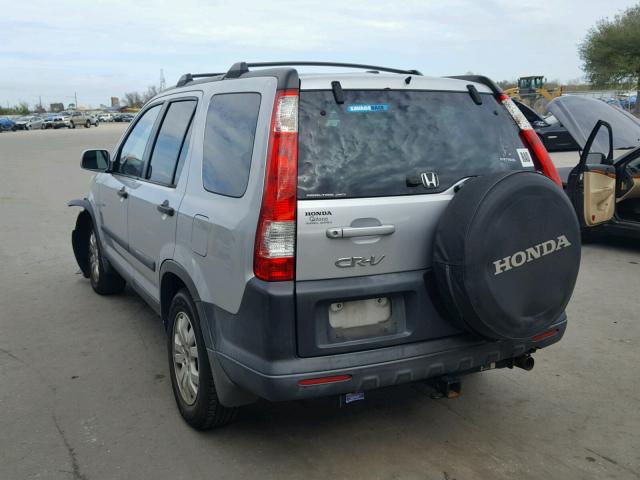 SHSRD78845U302035 - 2005 HONDA CR-V EX SILVER photo 3