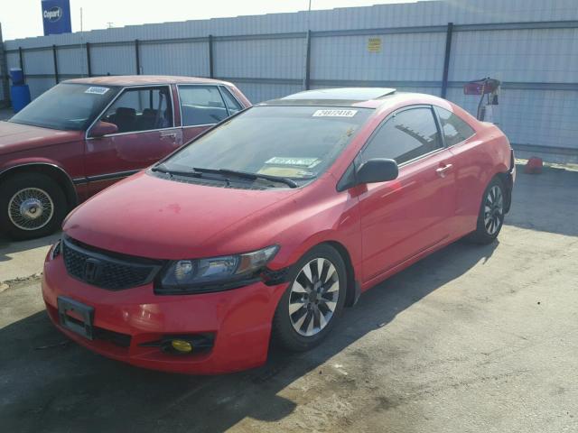 2HGFG1B88AH519309 - 2010 HONDA CIVIC EX RED photo 2