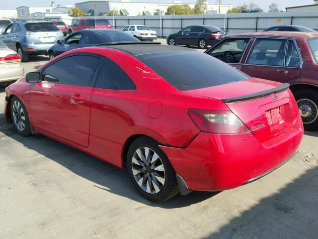 2HGFG1B88AH519309 - 2010 HONDA CIVIC EX RED photo 3