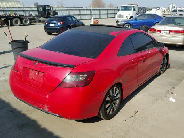 2HGFG1B88AH519309 - 2010 HONDA CIVIC EX წითელი ფოტო 4