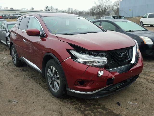 5N1AZ2MH3HN182762 - 2017 NISSAN MURANO S RED photo 1