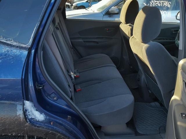 KM8JN72D26U321341 - 2006 HYUNDAI TUCSON GLS BLUE photo 6