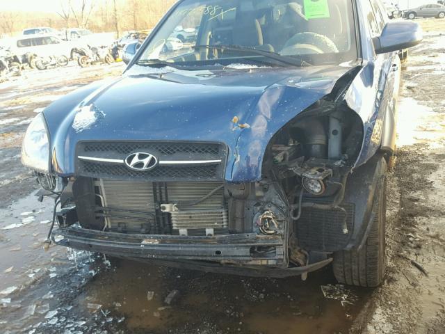 KM8JN72D26U321341 - 2006 HYUNDAI TUCSON GLS BLUE photo 9