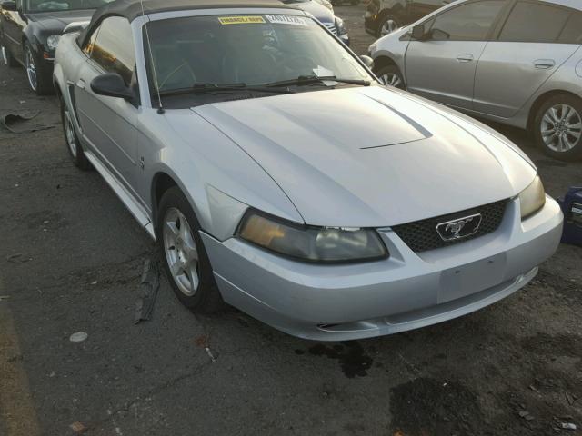 1FAFP444X3F419166 - 2003 FORD MUSTANG SILVER photo 1