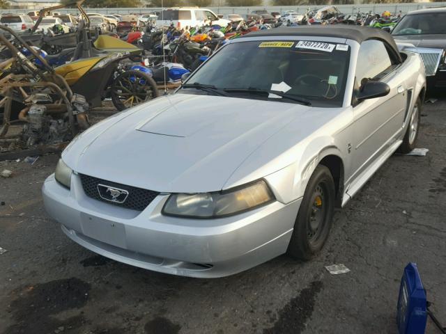 1FAFP444X3F419166 - 2003 FORD MUSTANG SILVER photo 2