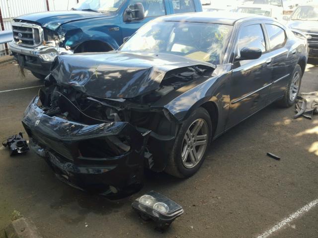 2B3KA53H48H157012 - 2008 DODGE CHARGER R/ BLACK photo 2