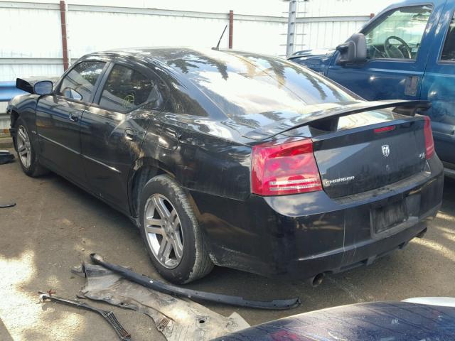 2B3KA53H48H157012 - 2008 DODGE CHARGER R/ BLACK photo 3