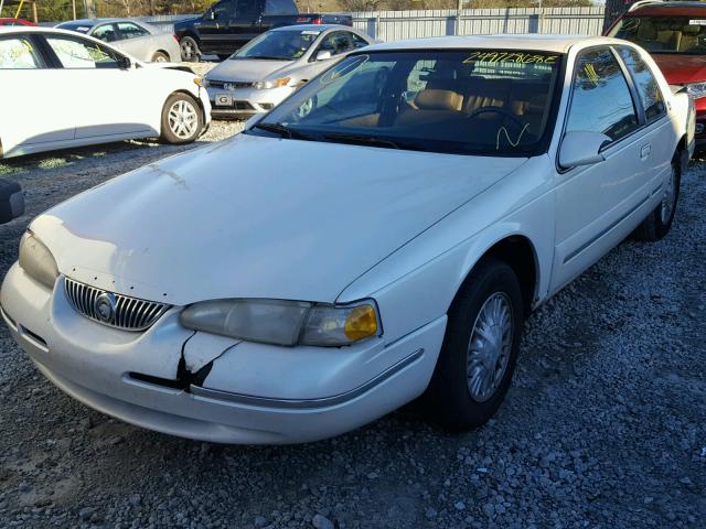 1MELM62W5TH612303 - 1996 MERCURY COUGAR XR7 WHITE photo 2