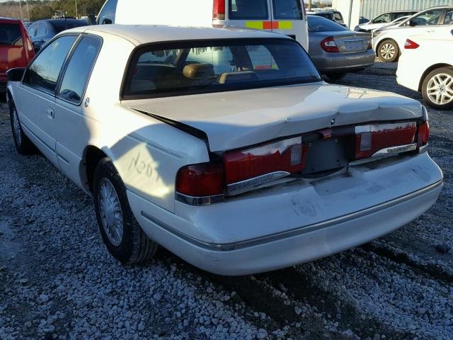 1MELM62W5TH612303 - 1996 MERCURY COUGAR XR7 WHITE photo 3