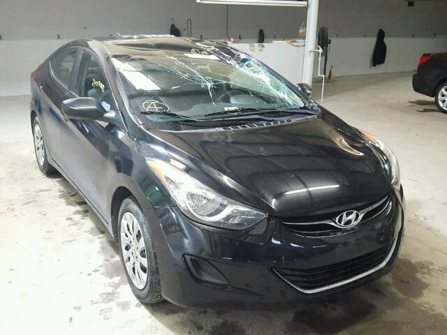 KMHDH4AE1CU472826 - 2012 HYUNDAI ELANTRA GL BLACK photo 1