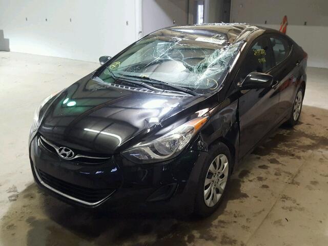 KMHDH4AE1CU472826 - 2012 HYUNDAI ELANTRA GL BLACK photo 2