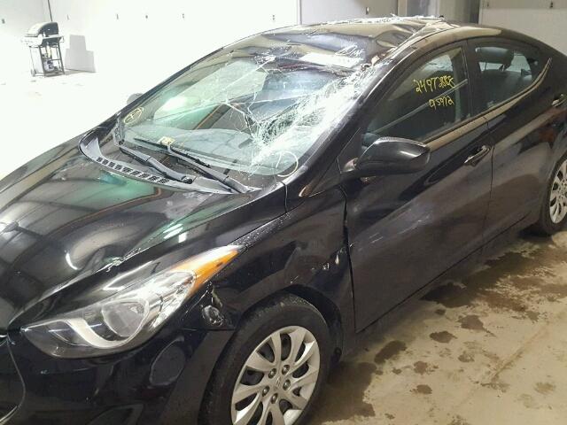 KMHDH4AE1CU472826 - 2012 HYUNDAI ELANTRA GL BLACK photo 9