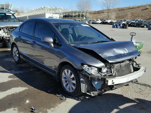 19XFA1F98BE003306 - 2011 HONDA CIVIC EXL GRAY photo 1