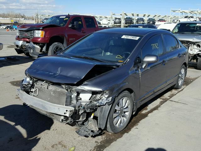 19XFA1F98BE003306 - 2011 HONDA CIVIC EXL GRAY photo 2
