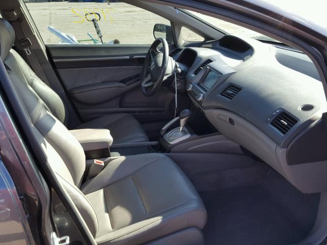 19XFA1F98BE003306 - 2011 HONDA CIVIC EXL GRAY photo 5