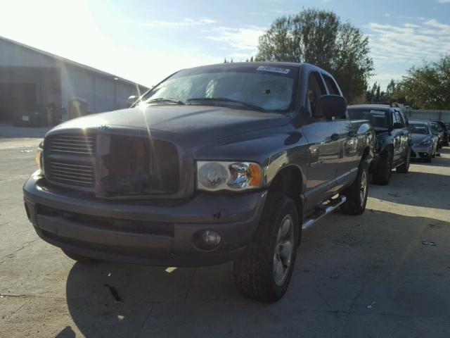 1D3HU18D24J217903 - 2004 DODGE RAM 1500 S GRAY photo 2