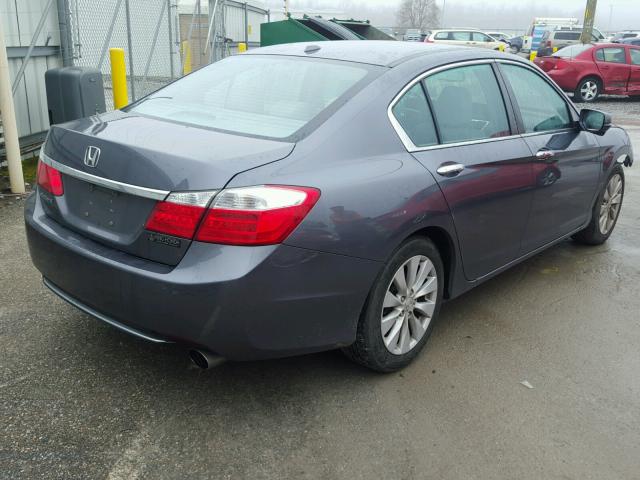 1HGCR2F86DA277524 - 2013 HONDA ACCORD EXL GRAY photo 4