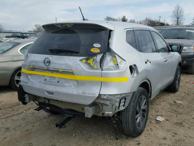 5N1AT2MV9GC798158 - 2016 NISSAN ROGUE S SILVER photo 4