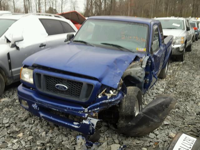 1FTYR14U14PB49185 - 2004 FORD RANGER SUP BLUE photo 2