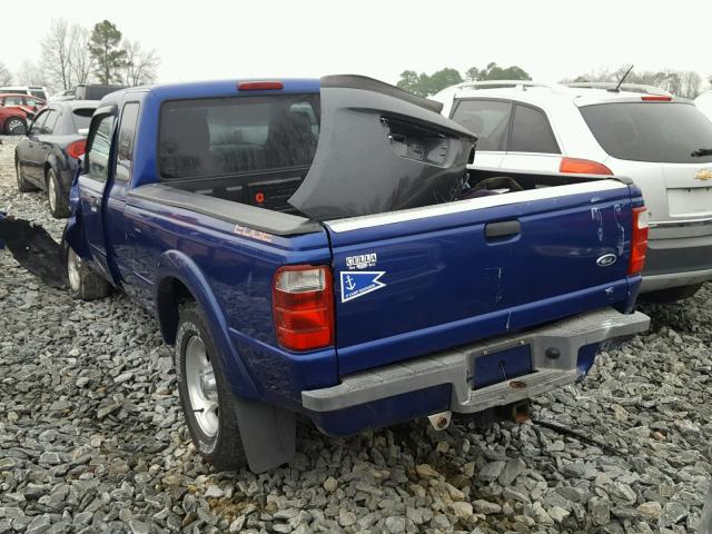 1FTYR14U14PB49185 - 2004 FORD RANGER SUP BLUE photo 3