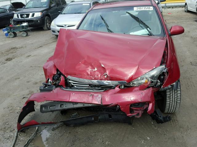 KNAFE221295661300 - 2009 KIA SPECTRA EX BURGUNDY photo 7