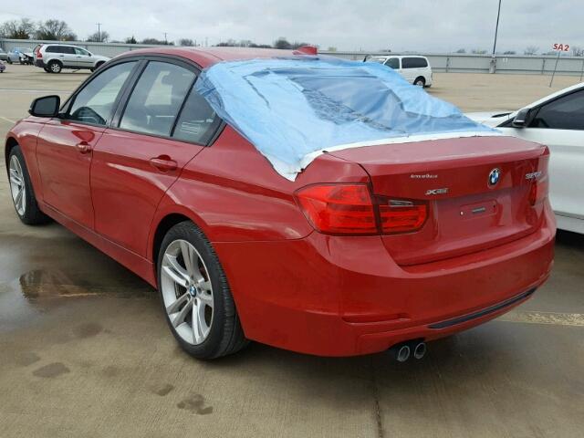 WBA3B3G55DNR80793 - 2013 BMW 328 XI RED photo 3