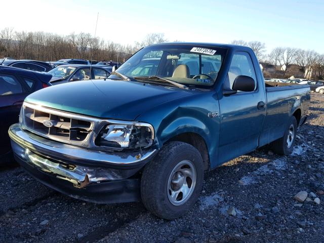 1FTZF1720WNB81244 - 1998 FORD F150 GREEN photo 2