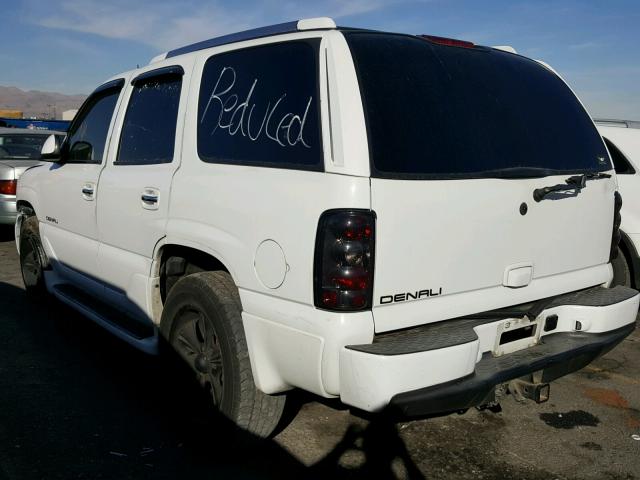 1GKEK63U43J160189 - 2003 GMC YUKON DENA WHITE photo 3