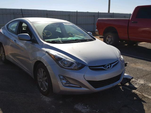 5NPDH4AE3EH471971 - 2014 HYUNDAI ELANTRA SE SILVER photo 1