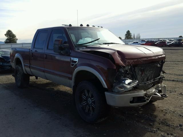 1FTWW31R58EB64978 - 2008 FORD F350 SRW S MAROON photo 1